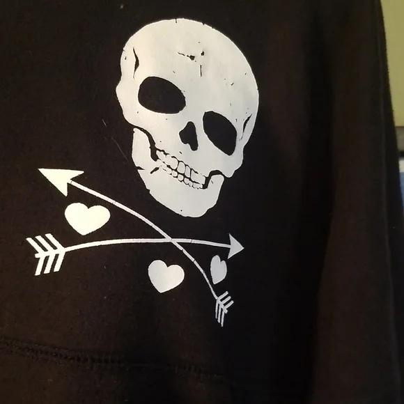 Women skull hooded Sweatshirt - Picture 3 of 8